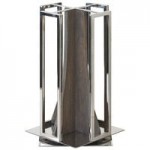 Cal-Mil 3822-13-83 Ashwood Gray Oak Wood Riser with Melamine Marble Tray - 15