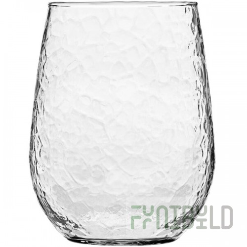 Libbey 17 oz. Molten Hammered Stemless Wine Glass - 12/Case
