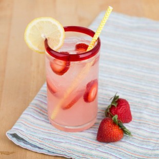 Libbey 92303R Aruba 16 oz. Customizable Cooler Glass with Red Rim - 12/Case