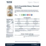 Ken's Foods 1 Gallon Essentials Honey Mustard Dressing - 4/Case Ken's Foods 1 Gallon Essentials Honey Mustard Dressing - 4/Case