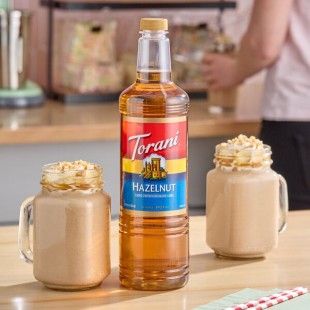 Torani Hazelnut Flavoring Syrup Plastic Bottle 1 Liter - 6/Case