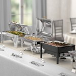 Acopa Supreme 9 Qt. Full Size Hinged Top Gold Accent Chafer Acopa Supreme 9 Qt. Full Size Hinged Top Gold Accent Chafer