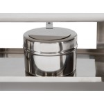 Acopa Supreme 9 Qt. Full Size Hinged Top Gold Accent Chafer Acopa Supreme 9 Qt. Full Size Hinged Top Gold Accent Chafer