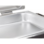 Acopa Supreme 9 Qt. Full Size Hinged Top Gold Accent Chafer Acopa Supreme 9 Qt. Full Size Hinged Top Gold Accent Chafer