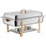 Acopa Supreme 9 Qt. Full Size Hinged Top Gold Accent Chafer Acopa Supreme 9 Qt. Full Size Hinged Top Gold Accent Chafer