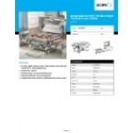 Acopa Supreme 9 Qt. Full Size Hinged Top Gold Accent Chafer Acopa Supreme 9 Qt. Full Size Hinged Top Gold Accent Chafer