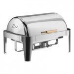 Acopa Supreme 9 Qt. Full Size Hinged Top Gold Accent Chafer Acopa Supreme 9 Qt. Full Size Hinged Top Gold Accent Chafer