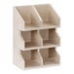 Cal-Mil Newport 3-Tier 6-Section White-Washed Pine Wood Condiment Organizer - 11 Cal-Mil Newport 3-Tier 6-Section White-Washed Pine Wood Condiment Organizer - 11