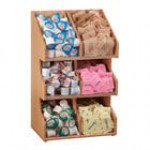 Cal-Mil Newport 3-Tier 6-Section White-Washed Pine Wood Condiment Organizer - 11 Cal-Mil Newport 3-Tier 6-Section White-Washed Pine Wood Condiment Organizer - 11
