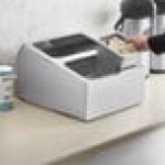 ServSense Small Stainless Steel Hotel Pan Organizer for 1/3 and 1/6 Size Pans