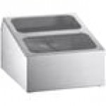 ServSense Small Stainless Steel Hotel Pan Organizer for 1/3 and 1/6 Size Pans