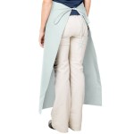 Intedge Sea Green Poly-Cotton Bistro Apron with 2 Pockets - 38
