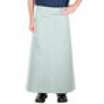 Intedge Sea Green Poly-Cotton Bistro Apron with 2 Pockets - 38