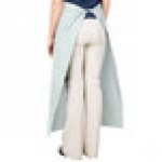 Intedge Sea Green Poly-Cotton Bistro Apron with 2 Pockets - 38