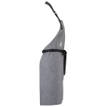 Mercer Culinary M63205GRY Metro Edge Odin Gray Chambray Bib Apron with Adjustable Neck, Black Webbing, and 1 Pocket - 32 Mercer Culinary M63205GRY Metro Edge Odin Gray Chambray Bib Apron with Adjustable Neck, Black Webbing, and 1 Pocket - 32