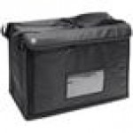 American Metalcraft BLDB2216 Deluxe Black Polyester Insulated Delivery Bag / Pan Carrier, 23