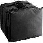 American Metalcraft BLDB2216 Deluxe Black Polyester Insulated Delivery Bag / Pan Carrier, 23