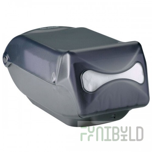 San Jamar H5003TBK Interfold Venue Countertop Napkin Dispenser - Black Pearl