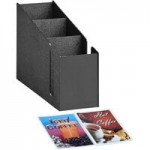 ServSense Black 5-Section Countertop Lid / Straw Organizer - 6 1/2 ServSense Black 5-Section Countertop Lid / Straw Organizer - 6 1/2