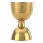 Barfly® M37098GD 25 mL & 50 mL (0.85 oz. & 1.7 oz.) Gold-Plated Heavy-Duty Straight Rim Bell Jigger Barfly® M37098GD 25 mL & 50 mL (0.85 oz. & 1.7 oz.) Gold-Plated Heavy-Duty Straight Rim Bell Jigger