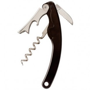 Franmara 2038 Crescent Waiter's Corkscrew with Black Handle
