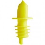 Choice Neon Yellow Free Flow Liquor Pourer - 12/Pack Choice Neon Yellow Free Flow Liquor Pourer - 12/Pack