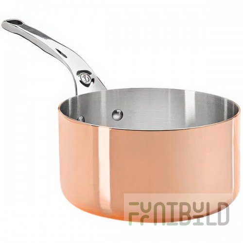 de Buyer Prima Matera 1.3 Qt. Induction Ready Copper Sauce Pan 6206.14