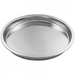 Bon Chef 60027HF Cucina 36 oz. Hammered Finish Stainless Steel Round Dish with Lid