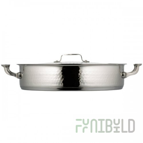 Bon Chef 60032HF Cucina 9 Qt. Hammered Finish Pot with Cover