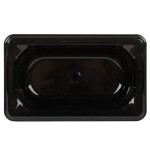 Vollrath 8092420 Super Pan® 1/9 Size Black Polycarbonate Food Pan - 2 1/2