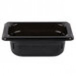 Vollrath 8092420 Super Pan® 1/9 Size Black Polycarbonate Food Pan - 2 1/2