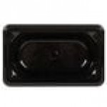 Vollrath 8092420 Super Pan® 1/9 Size Black Polycarbonate Food Pan - 2 1/2
