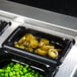 Vollrath 8092420 Super Pan® 1/9 Size Black Polycarbonate Food Pan - 2 1/2