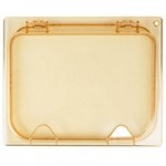 Carlisle 10422B13 StorPlus 1/2 Size Amber High Heat Plastic Food Pan - 6 Carlisle 10422B13 StorPlus 1/2 Size Amber High Heat Plastic Food Pan - 6