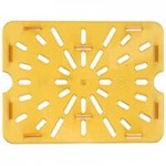 Carlisle 10422B13 StorPlus 1/2 Size Amber High Heat Plastic Food Pan - 6 Carlisle 10422B13 StorPlus 1/2 Size Amber High Heat Plastic Food Pan - 6