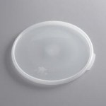 Cambro 12 Qt. Clear Round Polycarbonate Food Storage Container RFSCW12135 - 6/Case