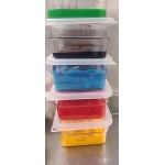 Cambro 12 Qt. Clear Round Polycarbonate Food Storage Container RFSCW12135 - 6/Case