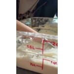 Cambro 12 Qt. Clear Round Polycarbonate Food Storage Container RFSCW12135 - 6/Case