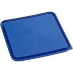 Choice 12, 18, and 22 Qt. Blue Square Polypropylene Food Storage Container Lid Choice 12, 18, and 22 Qt. Blue Square Polypropylene Food Storage Container Lid