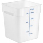 Choice 12, 18, and 22 Qt. Blue Square Polypropylene Food Storage Container Lid Choice 12, 18, and 22 Qt. Blue Square Polypropylene Food Storage Container Lid