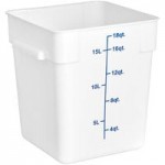 Choice 12, 18, and 22 Qt. Blue Square Polypropylene Food Storage Container Lid Choice 12, 18, and 22 Qt. Blue Square Polypropylene Food Storage Container Lid