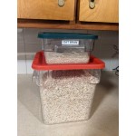Choice 12, 18, and 22 Qt. Blue Square Polypropylene Food Storage Container Lid Choice 12, 18, and 22 Qt. Blue Square Polypropylene Food Storage Container Lid