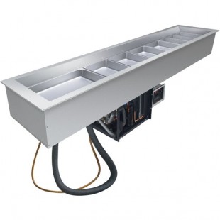 Hatco CWBP-S4 Four Pan Slim Drop-In Refrigerated Cold Food Well - 120V Hatco CWBP-S4 Four Pan Slim Drop-In Refrigerated Cold Food Well - 120V