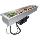 Hatco CWBP-S4 Four Pan Slim Drop-In Refrigerated Cold Food Well - 120V Hatco CWBP-S4 Four Pan Slim Drop-In Refrigerated Cold Food Well - 120V