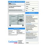 Continental Refrigerator RA43N-D 43