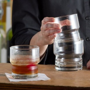 Libbey Newton 10 oz. Customizable Stackable Rocks / Old Fashioned Glass - 12/Case