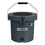 CaterGator CCG20CHR Charcoal 20 Qt. Round Rotomolded Outdoor Cooler / Ice Chest CaterGator CCG20CHR Charcoal 20 Qt. Round Rotomolded Outdoor Cooler / Ice Chest