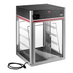 Hatco FSDT-2X Flav-R-Savor Tall Two Door Holding and Display Cabinet with Four Tier Pan Rack