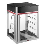 Hatco FSDT-2X Flav-R-Savor Tall Two Door Holding and Display Cabinet with Four Tier Pan Rack
