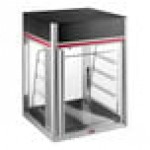 Hatco FSDT-2X Flav-R-Savor Tall Two Door Holding and Display Cabinet with Four Tier Pan Rack